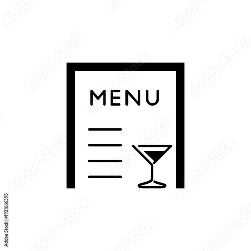 アルコールメニューをモチーフにしたアイコン