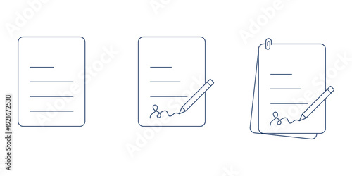 Documents icon set