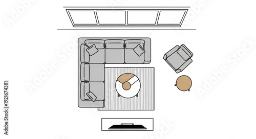 Floor Plan House Design Blueprint.