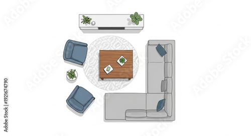 Floor Plan Living Room Interior Design.