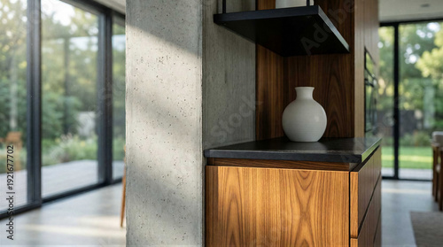 Minimalist concrete kitchen