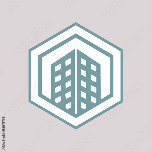Modern Architecture Geometric Building Abstract Design Logo Icon
