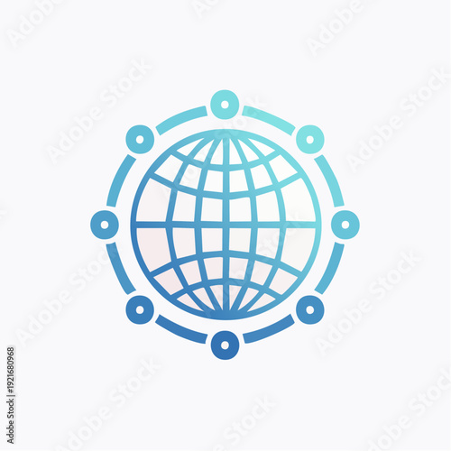 Worldwide network connection concept illustrating global digital communication and data exchange