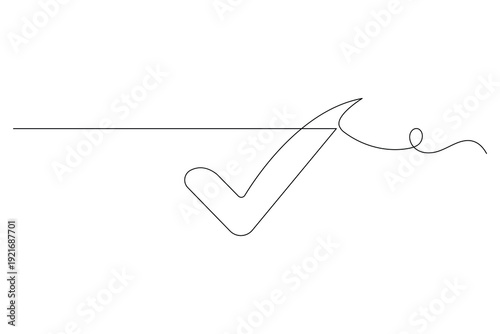 A signature with a checkmark