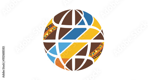 Commonwealth Abstract Global Sphere Illustration Symbolizing Unity and Diverse Connections