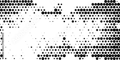 Abstract halftone wave dotted background. Futuristic twisted grunge pattern, dot, circles. Vector eps10