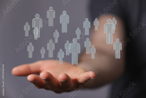 Concept of teamwork, connec...