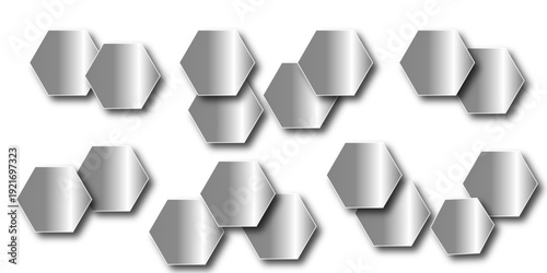 1403Luxury hexagonal abstract black metal background with golden light lines. Dark 3d geometric texture illustration. Black Hexagonal Pattern Metallic background with black and gold 3d