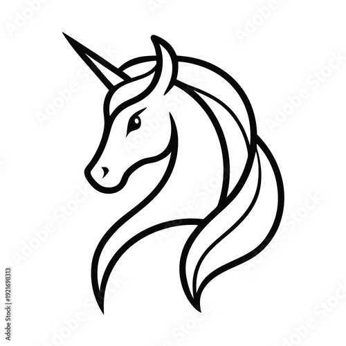 design a premium abstract unicorn vector 