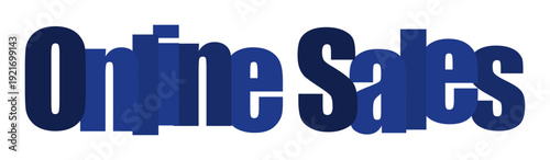 Bold blue text highlights the concept of online sales