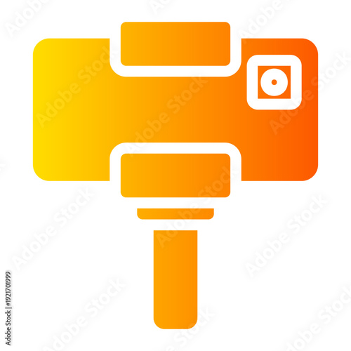selfie stick gradient icon