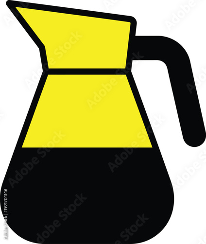 Minimalist coffee pot vector design