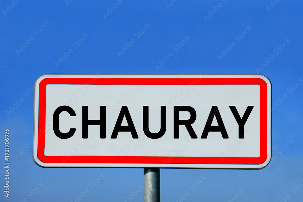 Obraz premium place-name sign Chauray