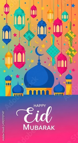 Wallpaper Mural Festive illumination and traditional decorations celebrate a religious holiday greeting Torontodigital.ca