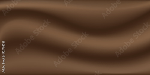 Abstract Brown Gradient Wave Background with Smooth Flowing Curves