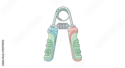 Colorful Clothespin Illustration with Striped Pattern.