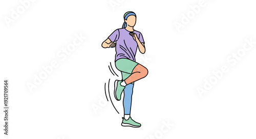 Man Dancing with Energetic Movement and Style.