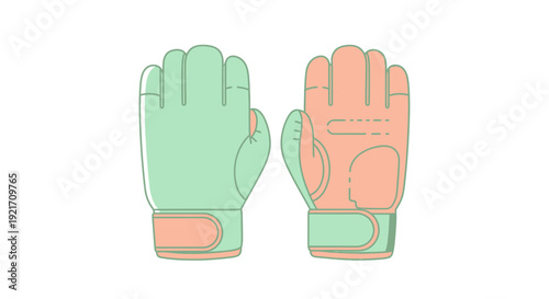 Pair of Gloves Illustration Hand Protection.