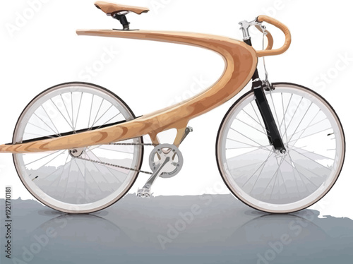 Green bamboo vector illustration on white background