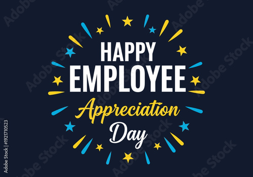 Happy employee appreciation day celebration graphic