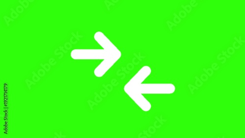 Animated white compare balance scale icon on green screen background. Animation motion graphic with chroma green screen clip template 4k. Free Footage Green Screen. Free Video Green Screen