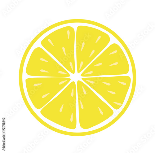 lemon slice vector illustration