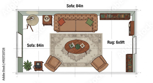 Living Room Floor Plan Design.