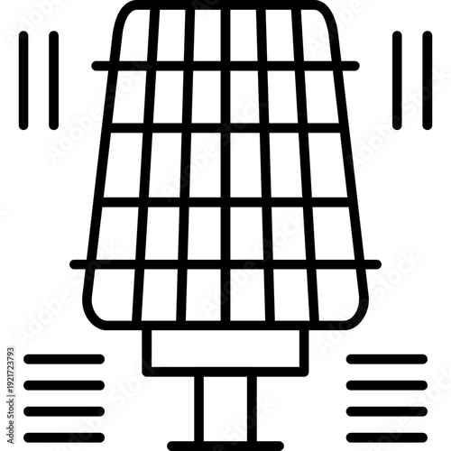 Solar Panel Icon Vector Element