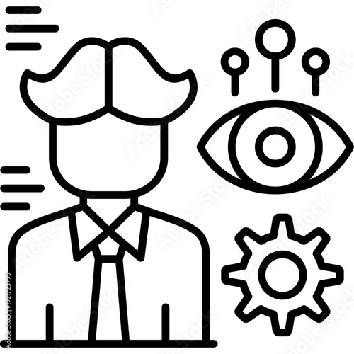Visionary Leadership Icon Vector Element