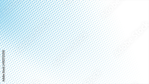 Elegant light blue halftone dots gradient background for modern designs