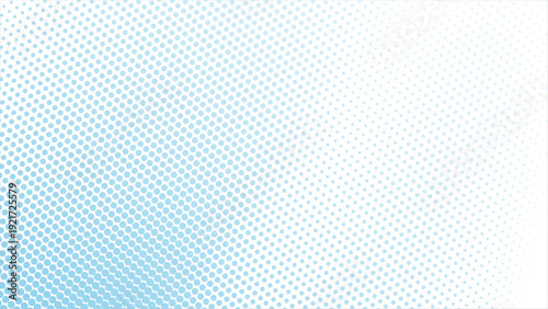 Elegant light blue halftone dots gradient background for modern designs