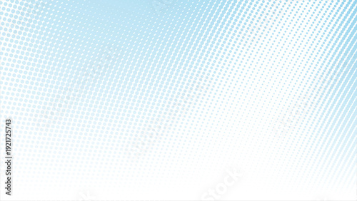 Elegant light blue halftone dots gradient background for modern designs