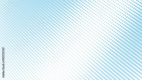 Elegant light blue halftone dots gradient background for modern designs
