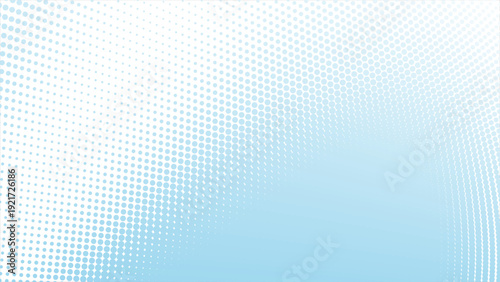 Elegant light blue halftone dots gradient background for modern designs