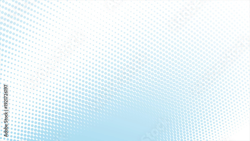 Elegant light blue halftone dots gradient background for modern designs
