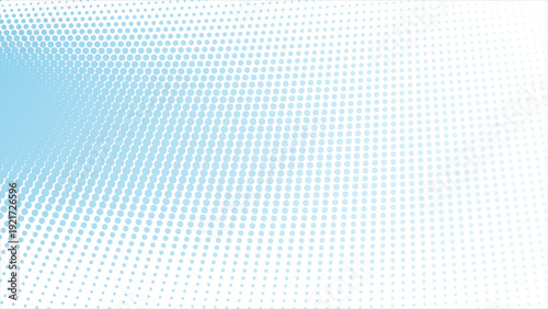 Elegant light blue halftone dots gradient background for modern designs