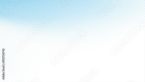 Elegant light blue halftone dots gradient background for modern designs