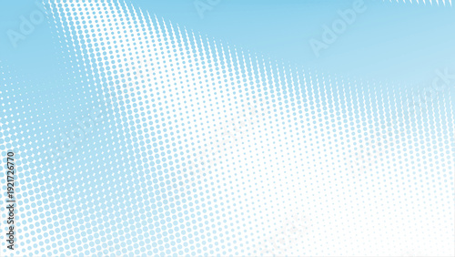Elegant light blue halftone dots gradient background for modern designs