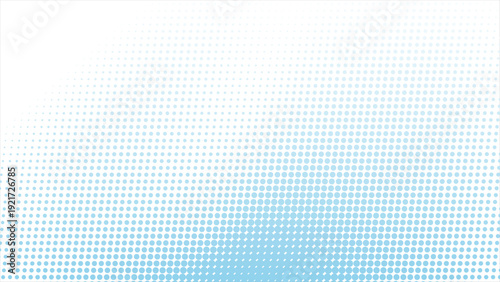 Elegant light blue halftone dots gradient background for modern designs