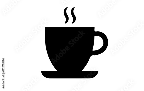 Black coffee cup silhouette , mug, tea cup, espresso cup, takeaway coffee cup