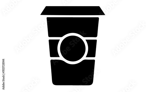 Black coffee cup silhouette , mug, tea cup, espresso cup, takeaway coffee cup
