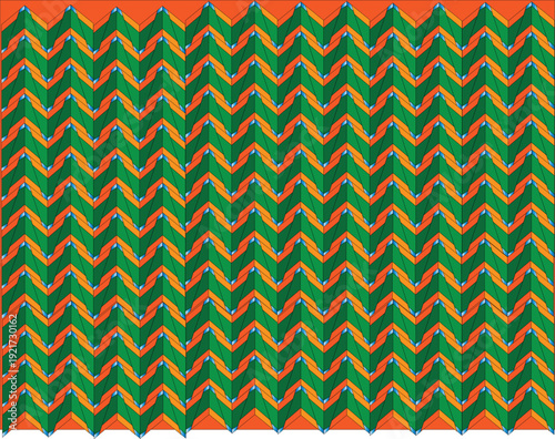 Seamless pink chevron and geometric pattern vector design featuring a retro zigzag texture for vintage fabric, wallpaper, or textile art backdrops