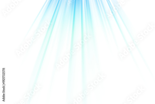 Vibrant blue light rays bursting from the top.