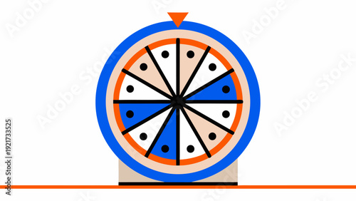 Modern dartboard with colorful design and precision target