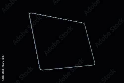 Transparent Glass Screen Frame Mockup