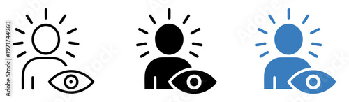 visionary person eye icon