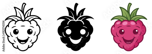raspberry berry fruit fresh food icon