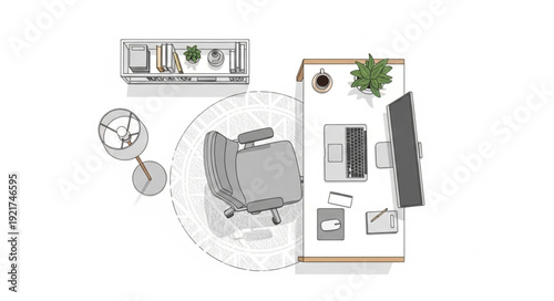 Modern Home Interior Design Blueprint.