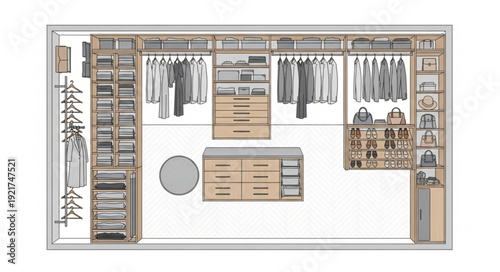 Modern Closet Organization and Storage.