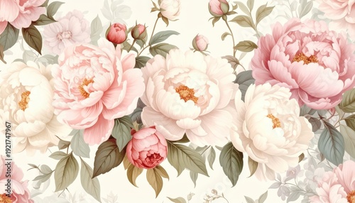Beautiful pink white floral wallpaper design stunning pink and white flower pattern for walls